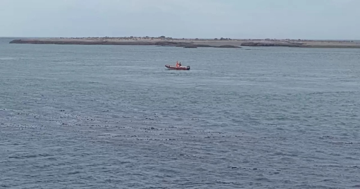 La zona de Puerto Deseado en la que fue rescatado un hombre que se estaba ahogando.